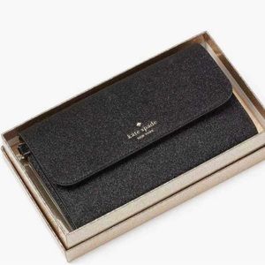 Kate Spade wristlet wallet - Black sparkle - BNIB